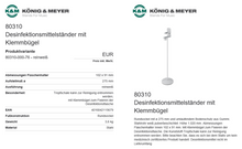 Laden Sie das Bild in den Galerie-Viewer, Desinfektionsmittelständer mit Klemmbügel 80310